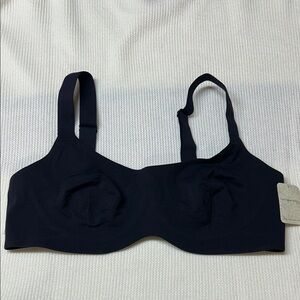 Free People Bonded Underwire Unlined Bra Black Size Large NWT